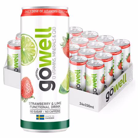 Gowell Jordgubb/Lime 33cl x 24st