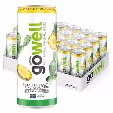 Gowell Ananas/Kaktus 33cl x 24st