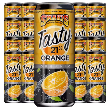 Smakis Tasty Kolsyrad Apelsin 33cl x 24