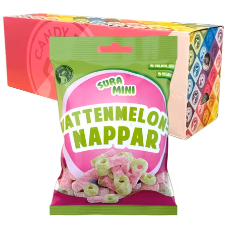 Sura Mini Vattenmelonnappar 70g