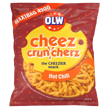 OLW Maxibag Cruncherz Hot Chili 420g