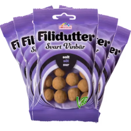 5st - Filidutter Svart Vinbär 65g