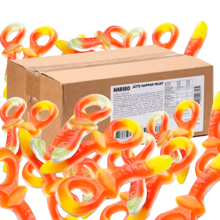 Haribo Jätte Fruktnappar skum