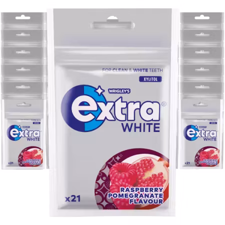 Extra White Raspberry Granatäpple 30stst