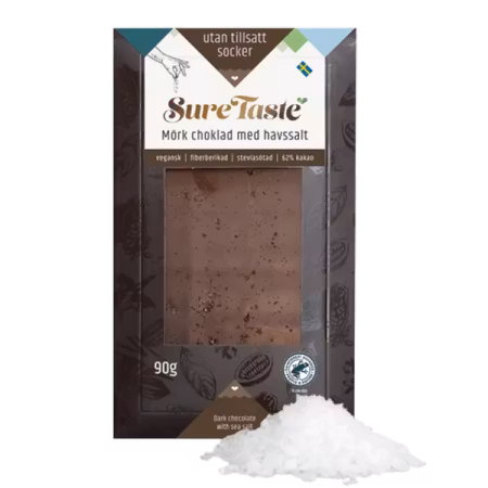 Chokladkaka Mörk Choklad Havssalt 90g