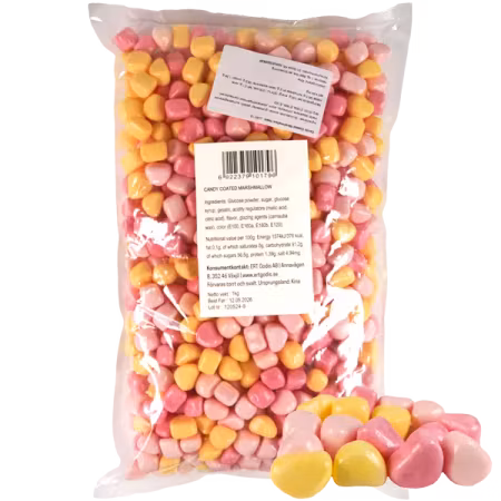 Jellioo Coated Marshmallow Heart 1kg