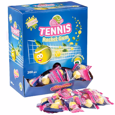 Tennis Racket Gum Automat - 200st