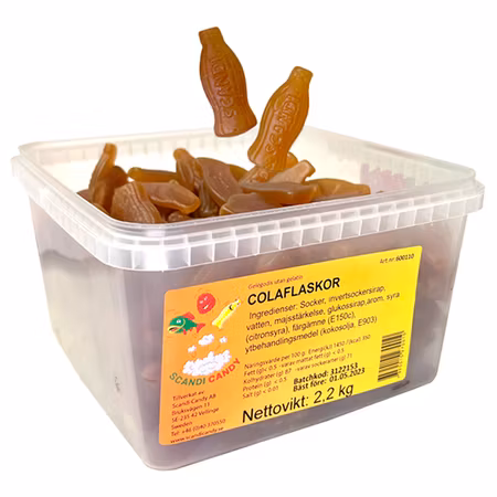 Colaflaskor Scandi Candy 2,2kg
