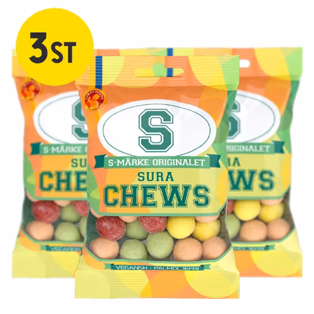 S-Märke Chews Sura 70g