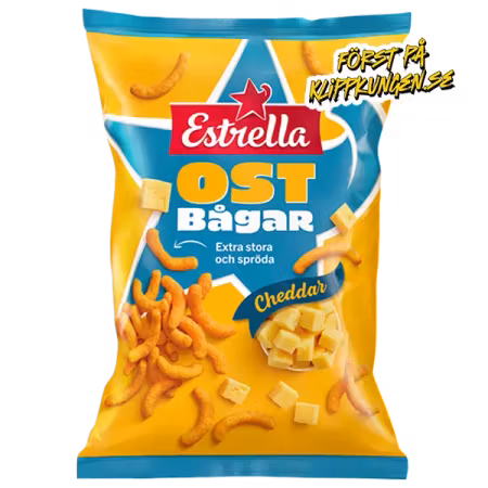 Estrella Ostbågar Cheddar 210g