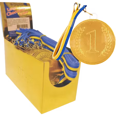 Guldmedalj Choklad 23g 75mm
