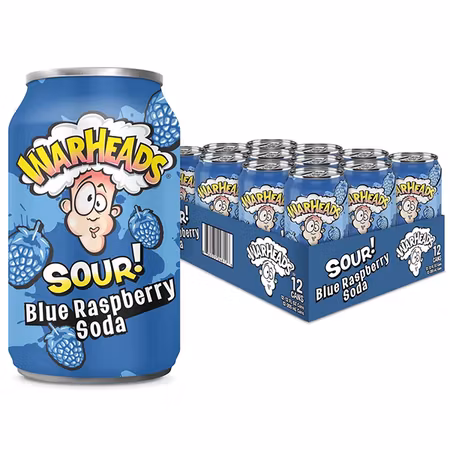 Warheads Sour Blue Raspberry 355ml