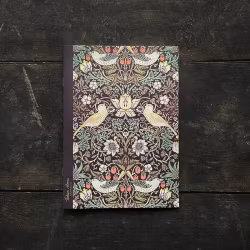 Anteckningsbok A5– vinröd Strawberry Thief