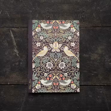 Anteckningsbok A5– vinröd Strawberry Thief