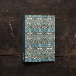 Anteckningsbok A5– Strawberry Thief grön