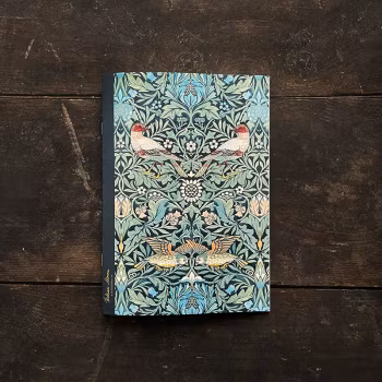 Anteckningsbok A5- grön Strawberry Thief