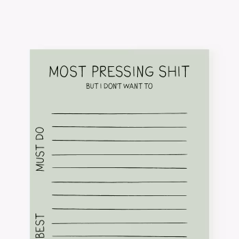 Anteckningsblock -Måste göras