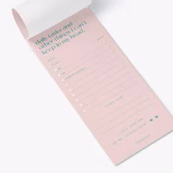 Anteckningsblock -Dagens uppdrag