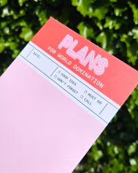 Anteckningsblock A6-Domination