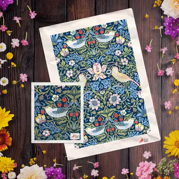 Kökshandduk & disktrasa Strawberry Thief