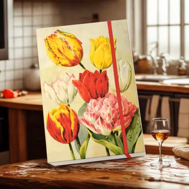 Anteckningsbok A5-Tulpan