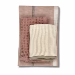 Kökshandduk och kökstrasor 3-pack-Rosa