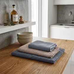Kökshandduk och kökstrasor 3-pack-Blå