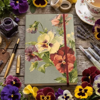 Anteckningsbok A5-Penséer