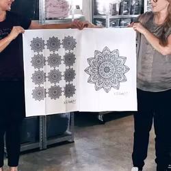 Kökshandduk 2pack Mandala