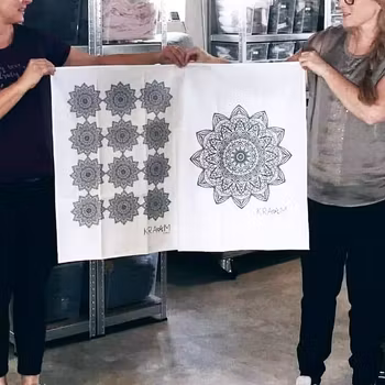 Kökshandduk 2pack Mandala