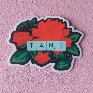 Klistermärke - Tant