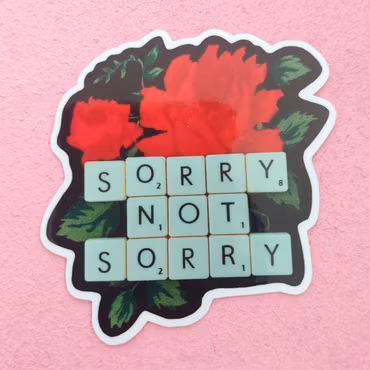Klistermärke - SORRY NOT SORRY