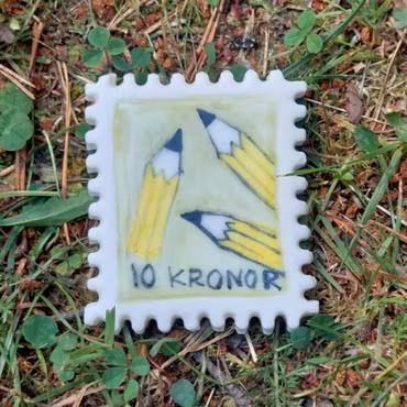 FRIMÄRKE i porslin - Pennor