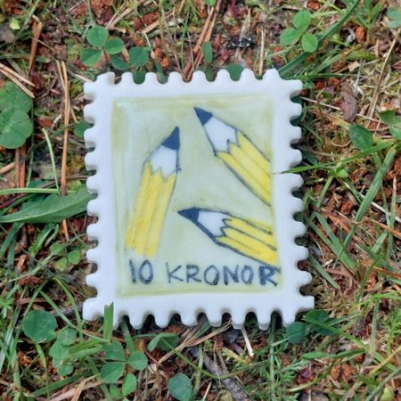 FRIMÄRKE i porslin - Pennor