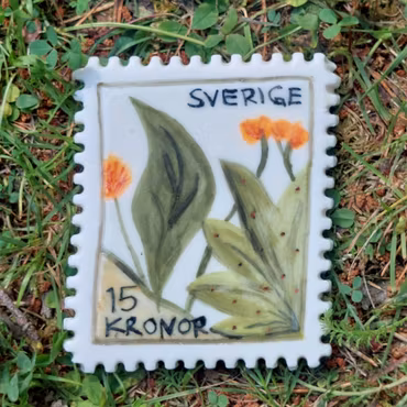 FRIMÄRKE i porslin - Blomster