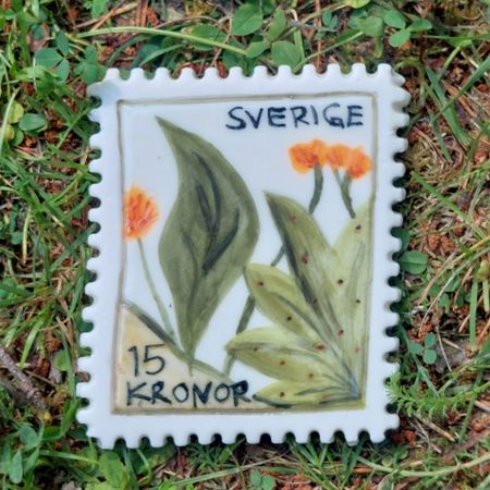 FRIMÄRKE i porslin - Blomster