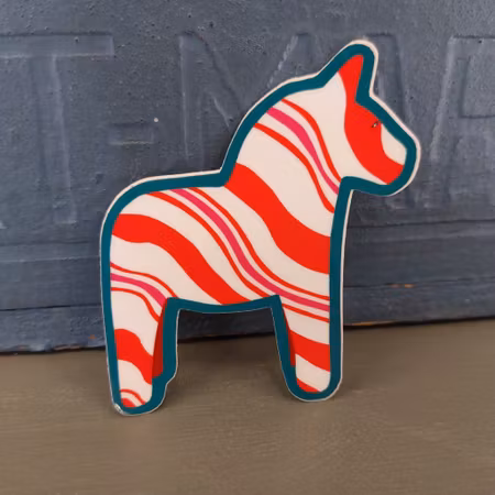 Klistermärke - DALAHÄST POLKA