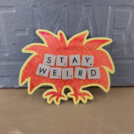 Klistermärke - STAY WEIRD