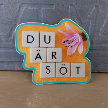 Klistermärke - DU ÄR SÖT