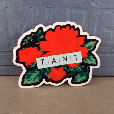 Klistermärke - Tant