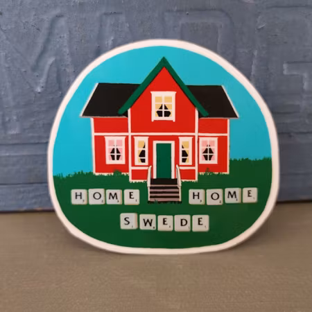 Klistermärke - HOME SWEDE HOME