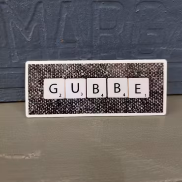 Klistermärke - GUBBE