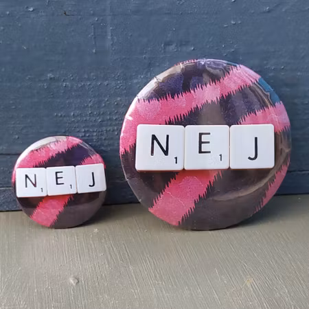 PIN - NEJ (rosasvart)