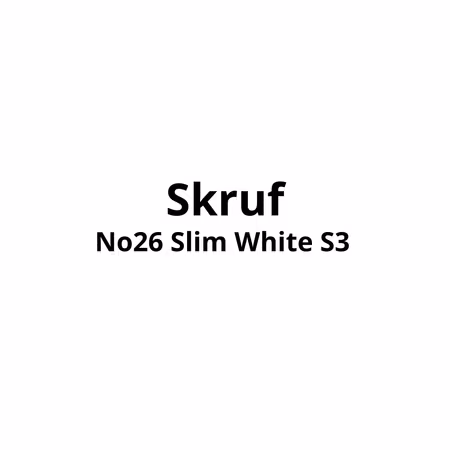 Skruf No26 Slim White S3 | 10stk