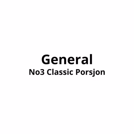 General No3 Classic Porsjon | 10stk