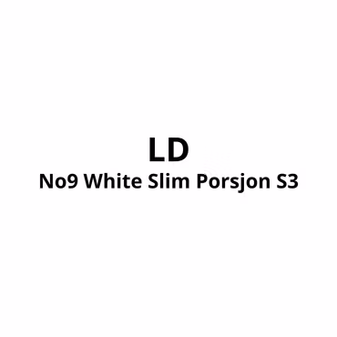 LD No9 White Slim Porsjon S3 | 10stk