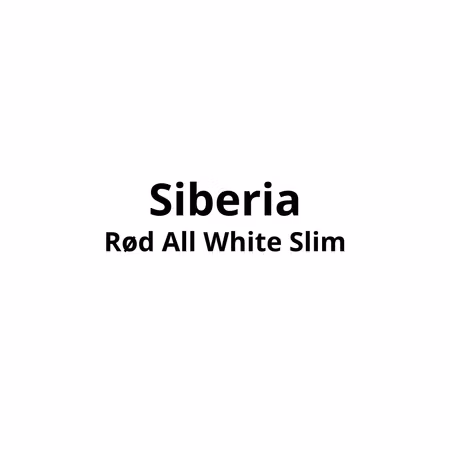 Siberia Rød All White Slim 15g | 10stk