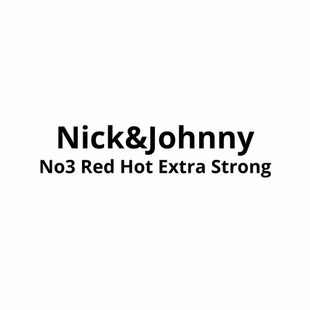 Nick and Johnny No3 Red Hot Extra Strong | 10stk