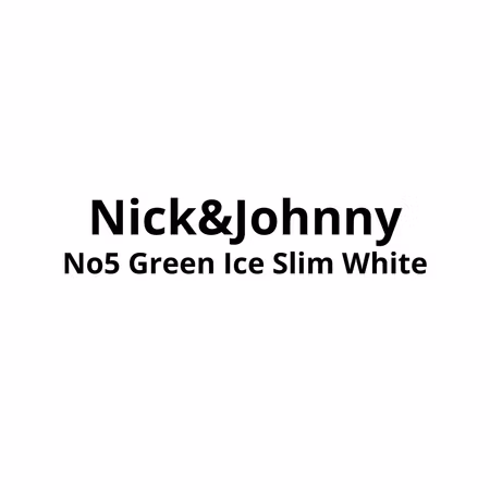 Nick and Johnny No5 Green Ice Slim White | 10stk
