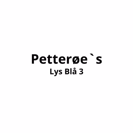 Petterøe`s Lys blå 3 (5pk) 349,80 pr stk